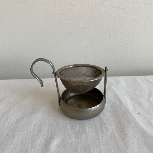 Vintage Tea Strainers Infusers Germany Ball & Swivel Lot of 2 - Picture 9 of 14